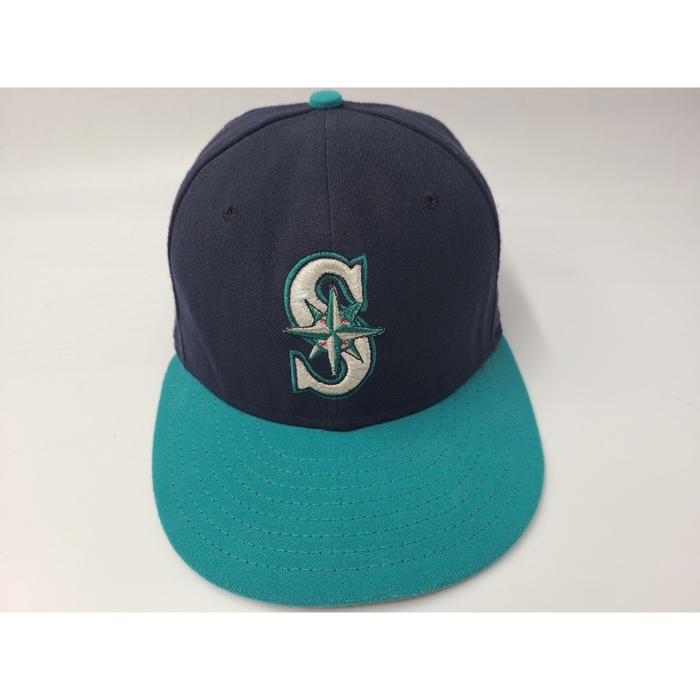 Seattle Mariners New Era 59Fifty Fitted 6 7/8 Hat Cap Youth Men‎ Women MLB Blue